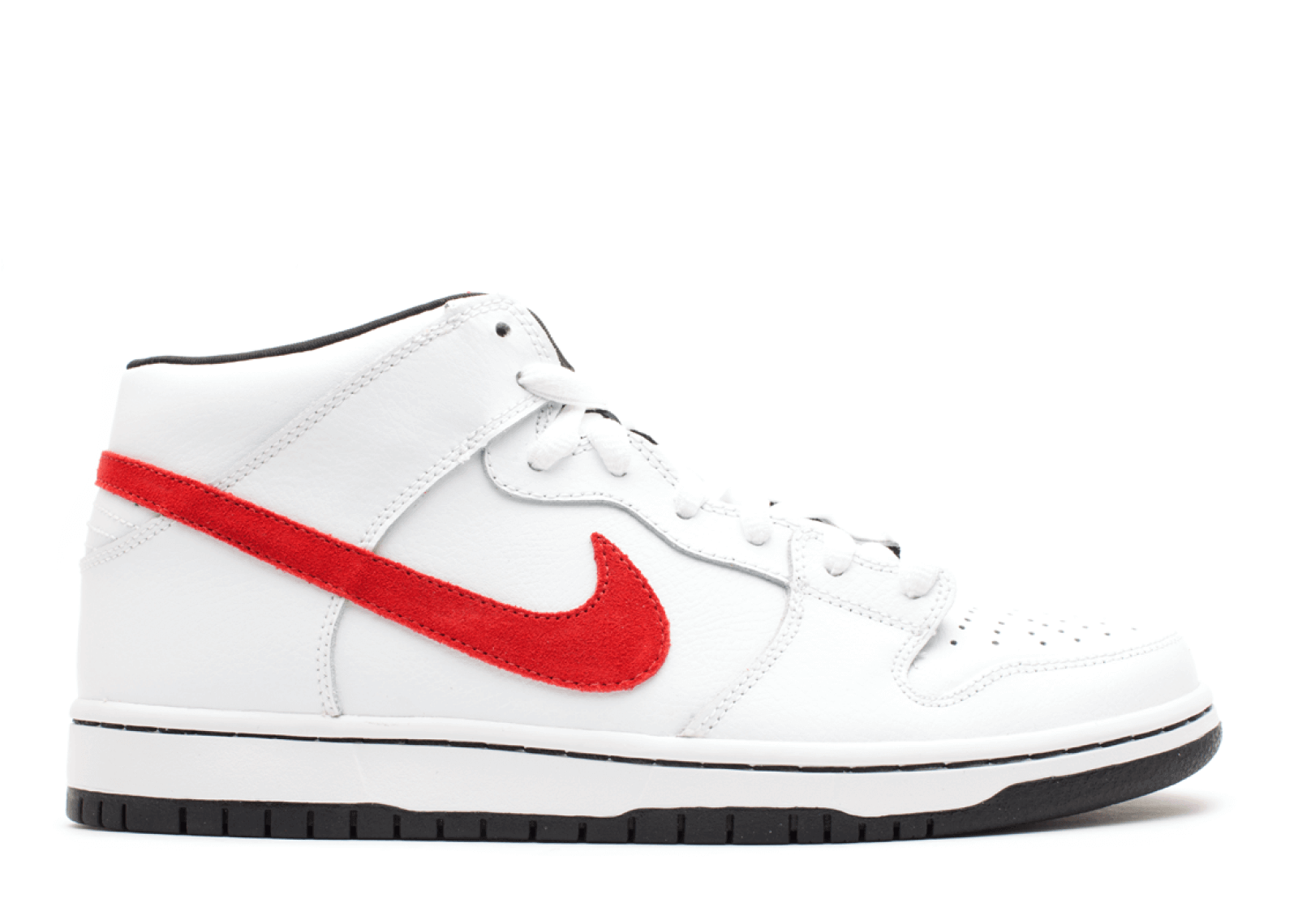 Nike SB Dunk Mid "White/Sport Red"