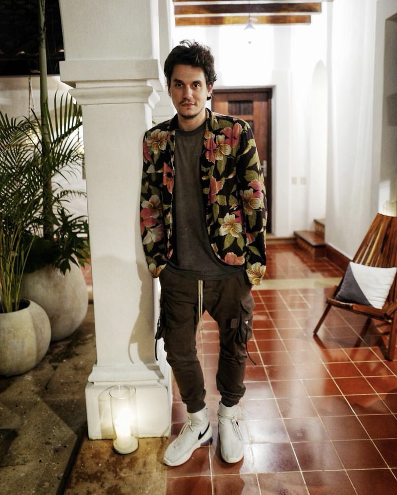 John Mayer's look is flourishing with wild silhouettes, but the fact that they fit so well is the reason he's able to pull it off.