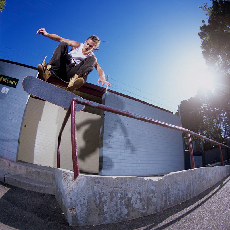 Lewis Marnell skating the "Wheat" Dunk Mid.