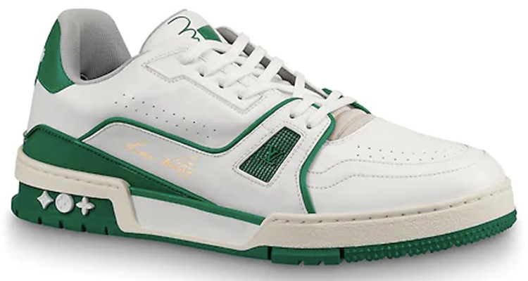 LV Trainer Sneaker White/Green