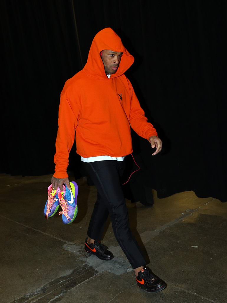 PJ Tucker in the Vlone x Nike Air Force 1 Low 