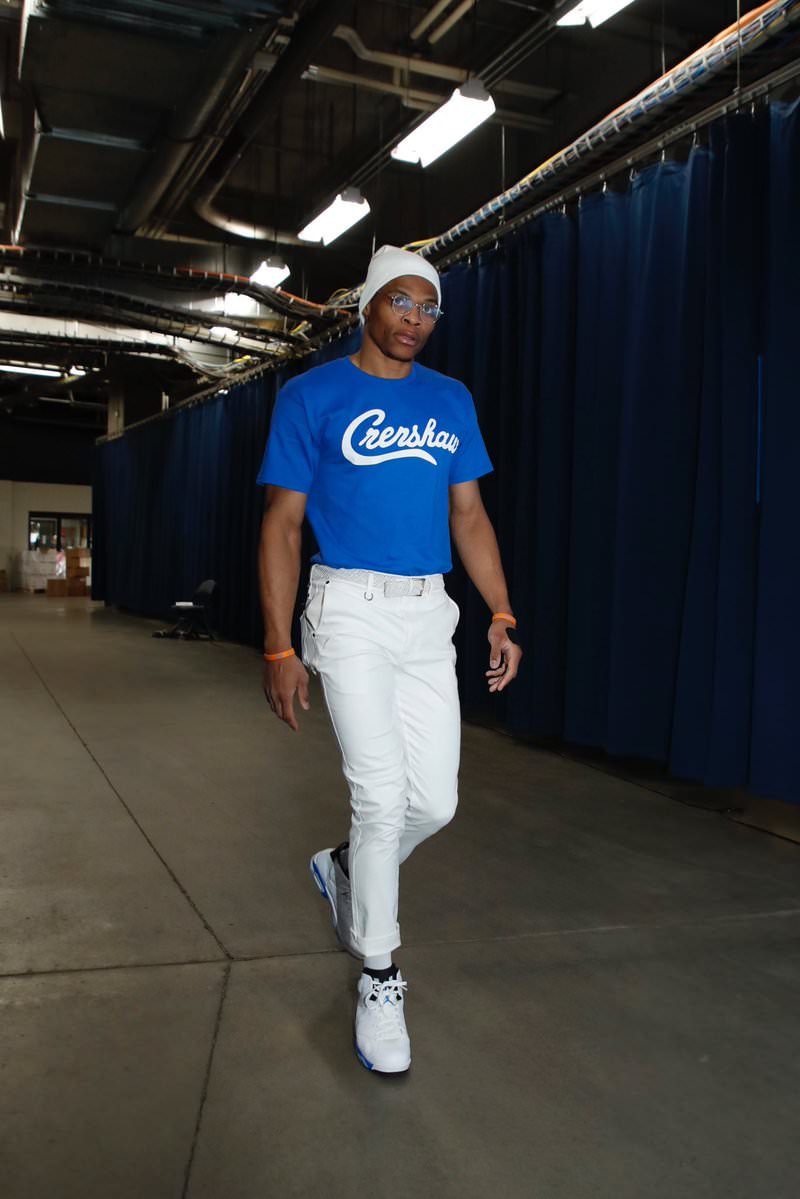 Russell Westbrook in the Air Jordan 6