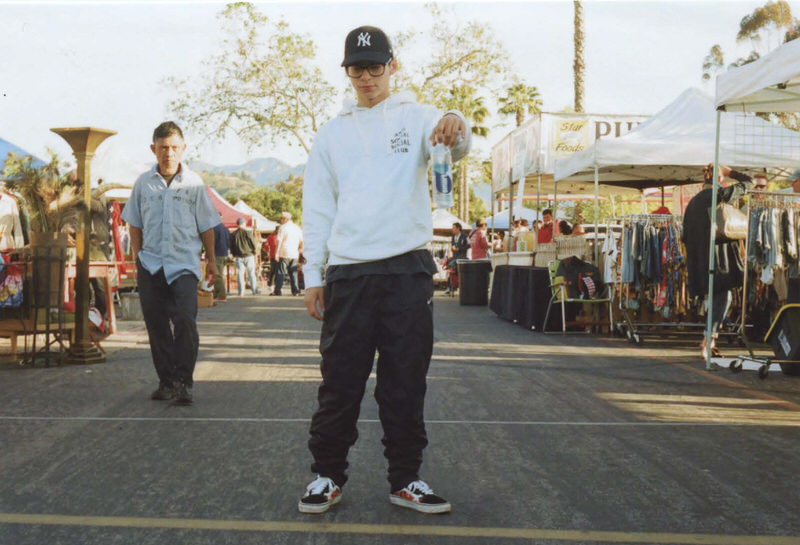 @tristancady blends tech pants with custom Vans Old Skools.