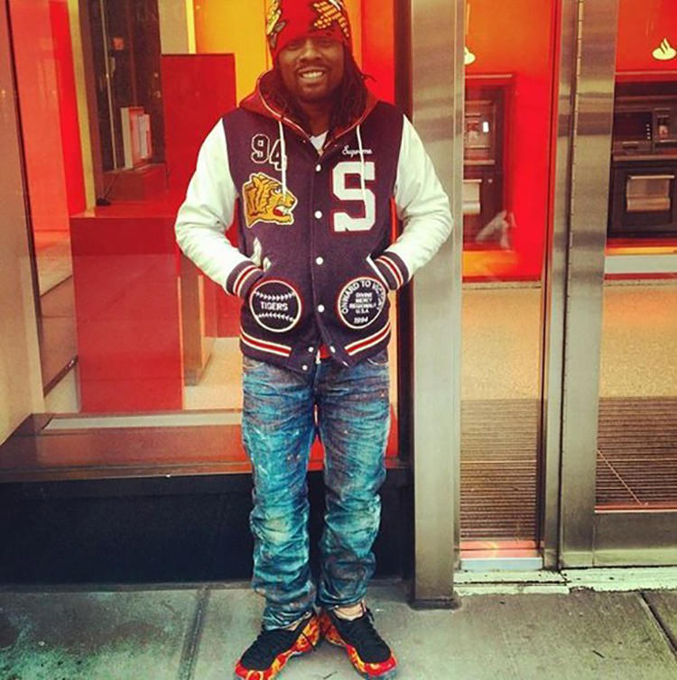 Wale gives the Supreme x Nike Air Foamposite One the varsity hoops look.