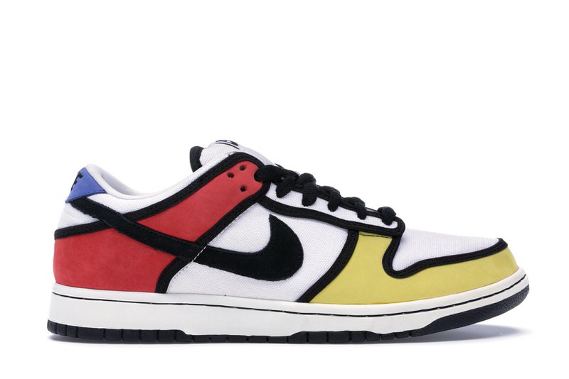 Nike SB Dunk Low Piet Mondrian. 304292-702. Blue Box.