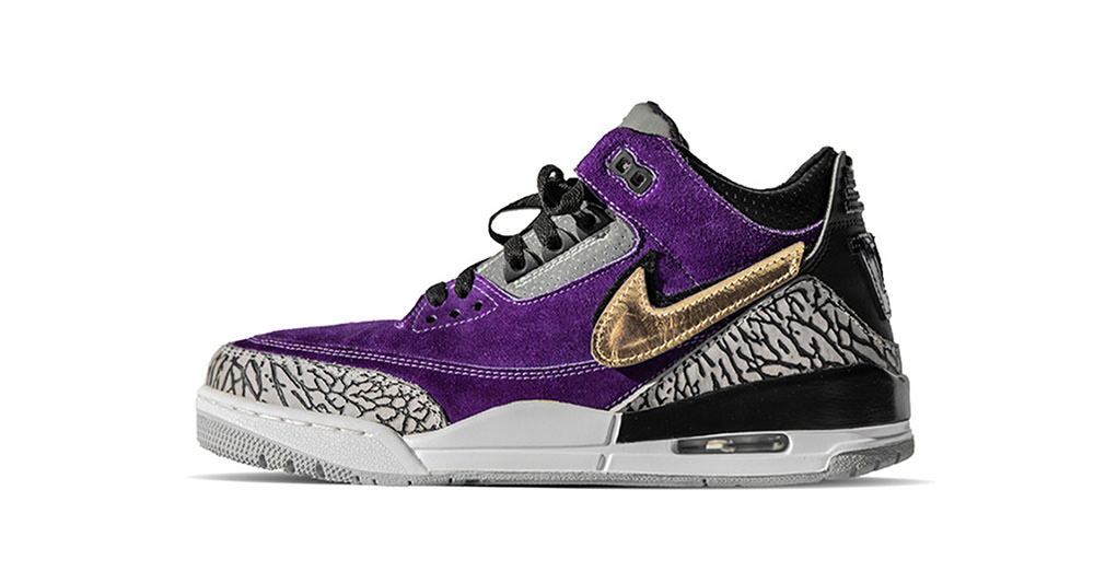 Custom Air Jordan 3 Tinker Washington Huskies