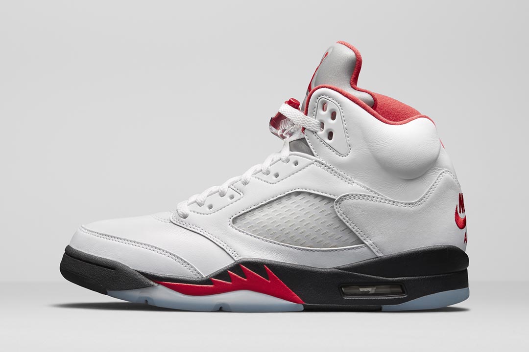 Air Jordan 5 "Fire Red" (Silver Tongue) DA1911-102