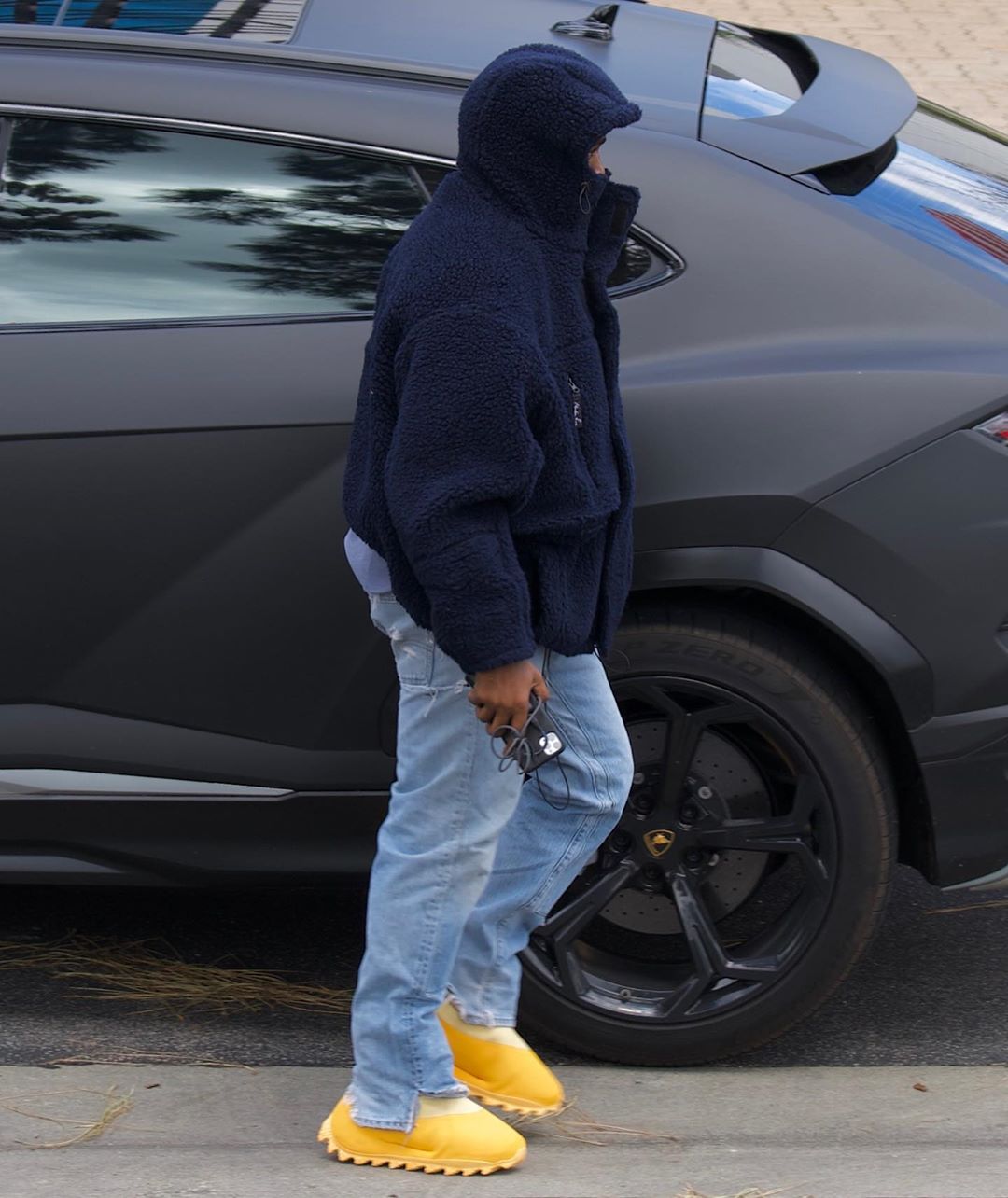 Kanye Wearing adidas Yeezy Season 8 Boots