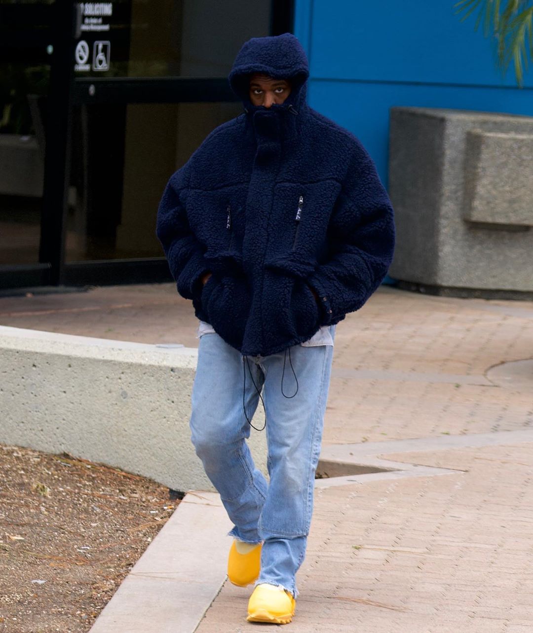 Kanye Wearing adidas Yeezy Season 8 Boots