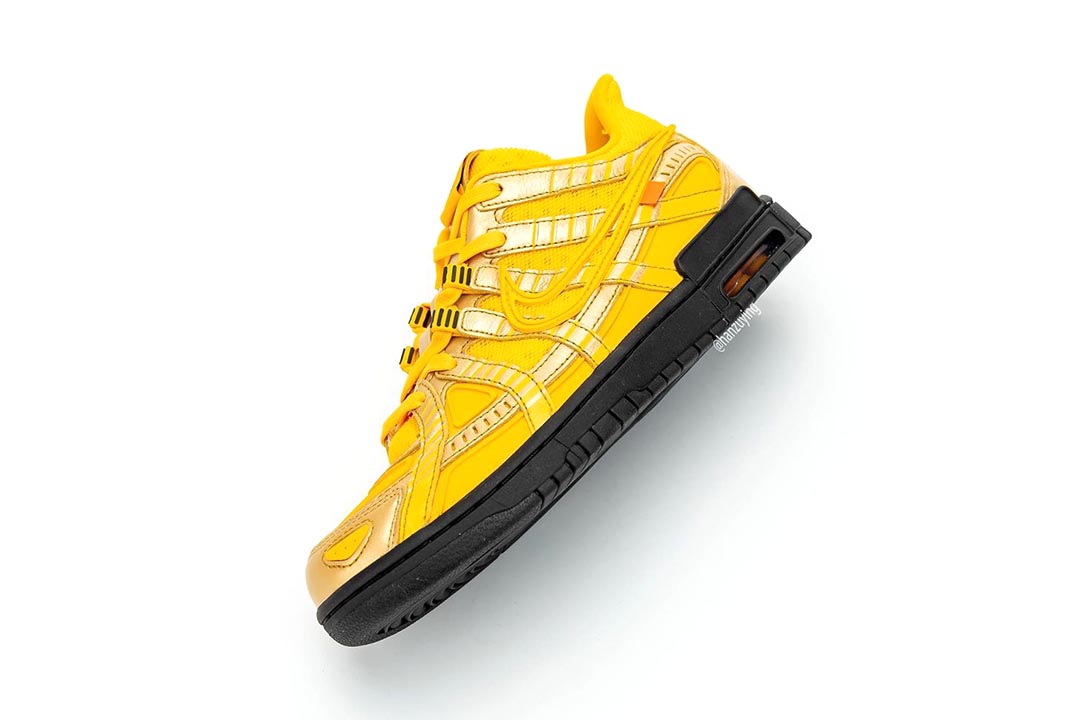 Off-White x Nike Air Rubber Dunk "University Gold" CU6015-700