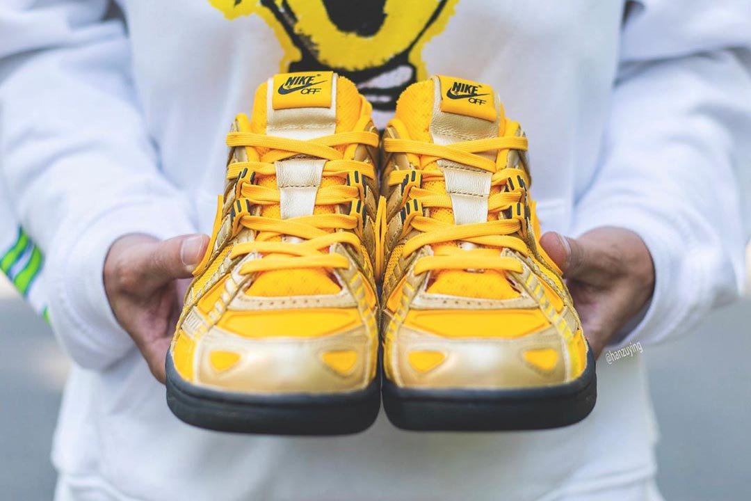 Off-White x Nike Air Rubber Dunk "University Gold" CU6015-700