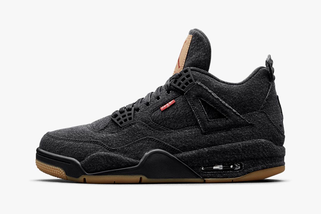 Levi's x Air Jordan 4 Retro "Black Denim" AO2571-001