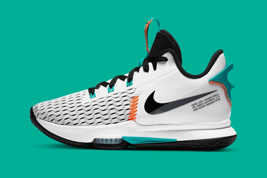 nike-LeBron-witness-5-white-clear-jade-total-orange-black-CQ9381-100-release-date