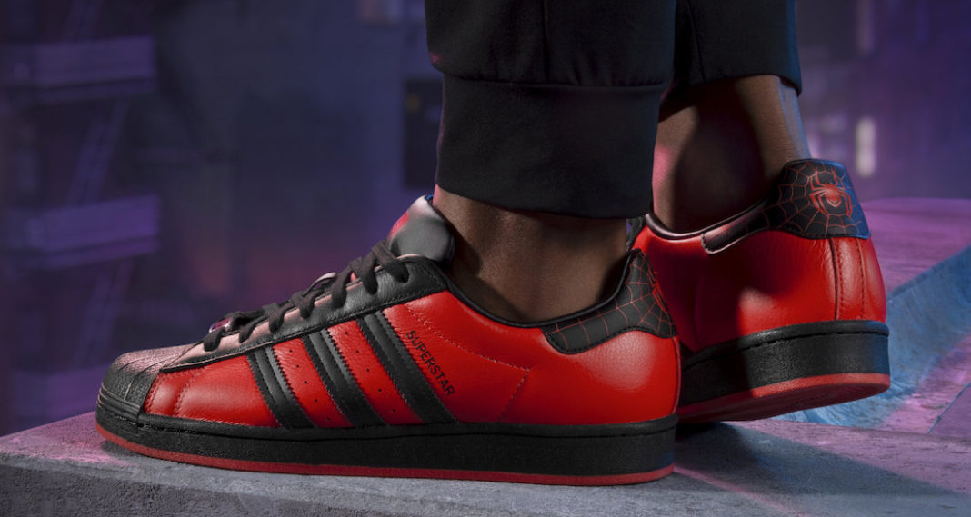 marvel playstation adidas superstar miles morales