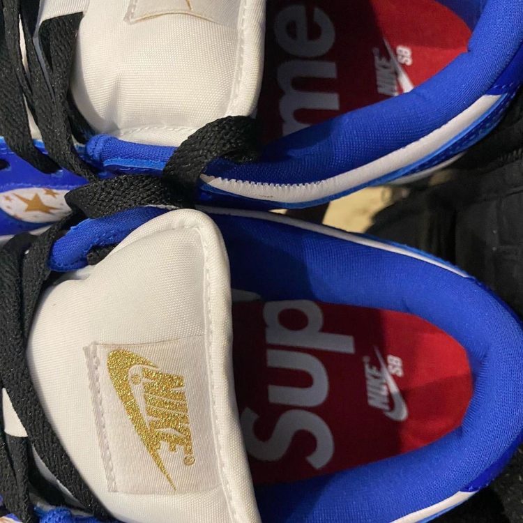 supreme-nike-sb-dunk-low-blue-stars-white-metallic-gold-hyper-blue-DH3228-100-release-date