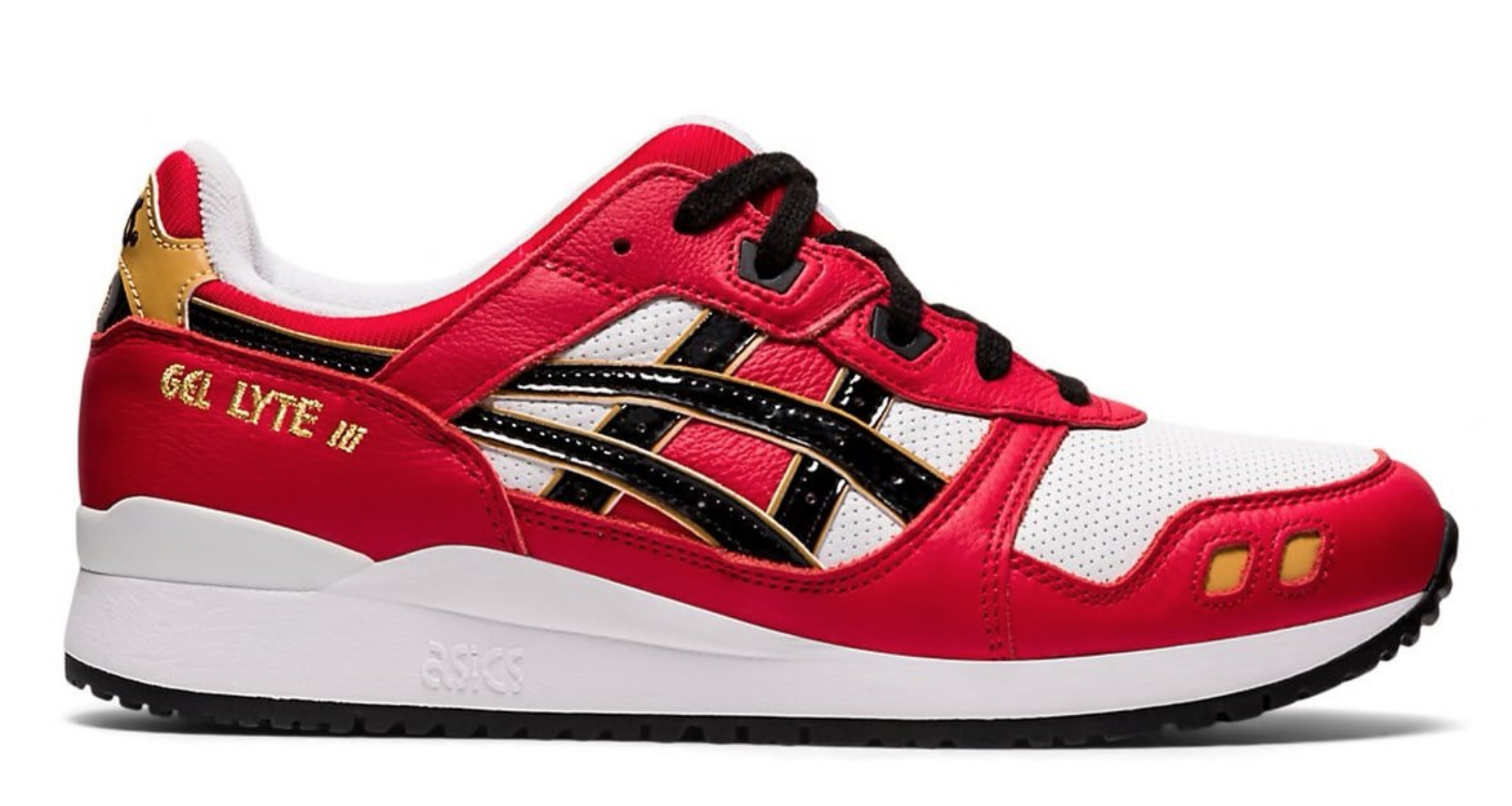 asics gel lyte iii red black