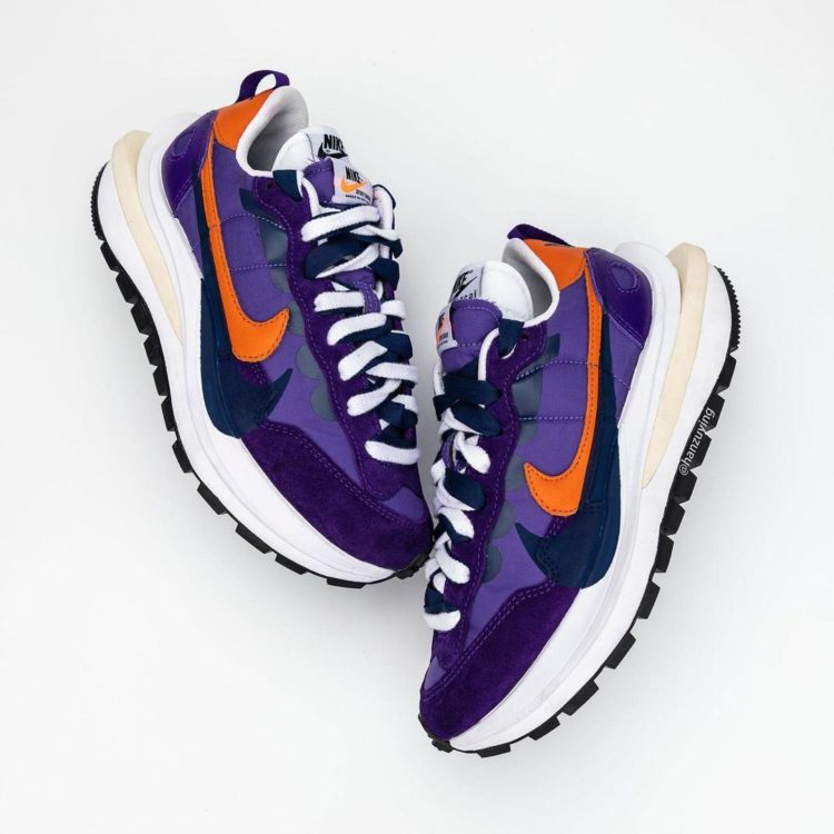 sacai x Nike VaporWaffle Dark Iris / Campfire Orange / White