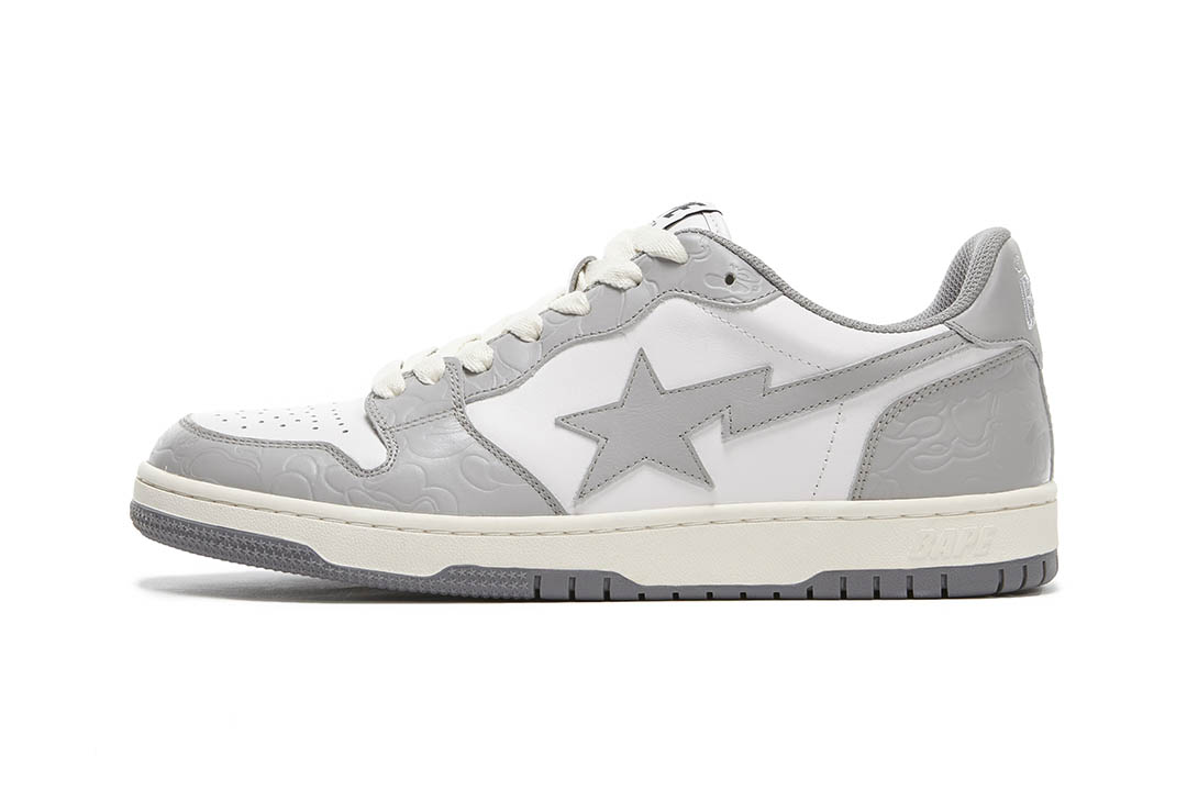 BAPE COURT STA - LIGHT GREY & CREAM