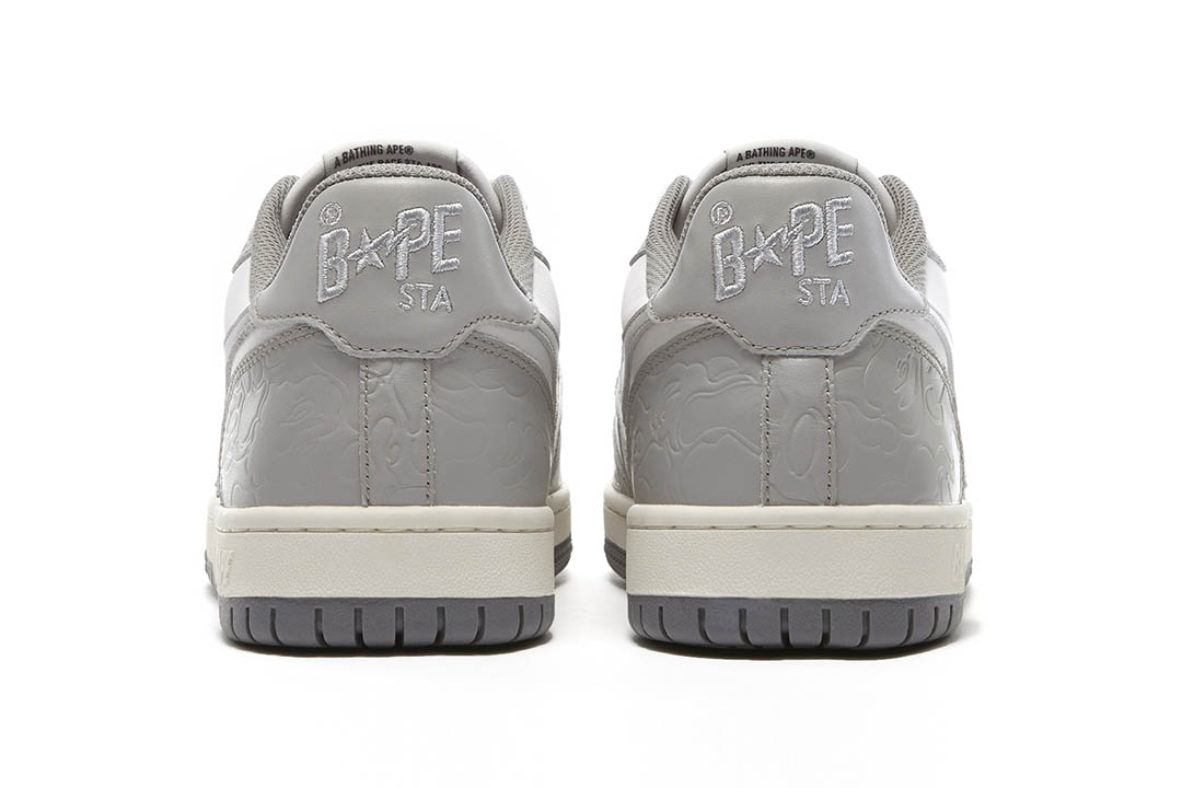 BAPE COURT STA - LIGHT GREY & CREAM