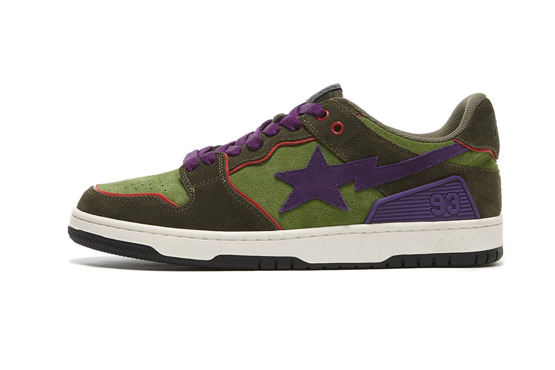 BAPE SK8 STA - DARK PURPLE & GREEN