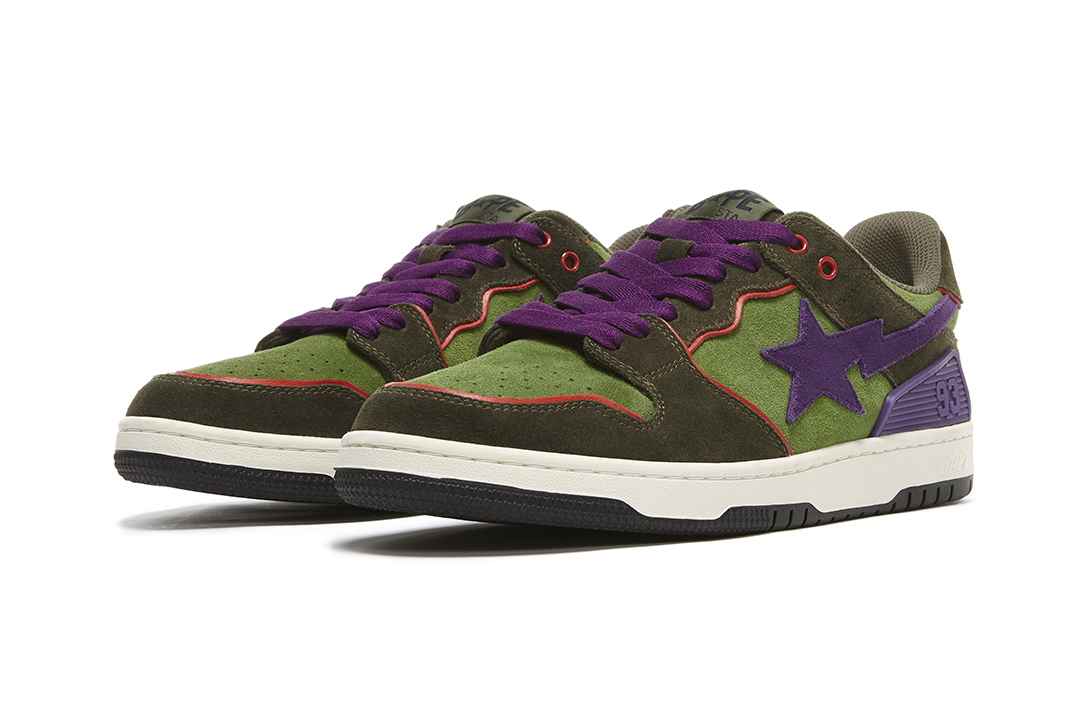 BAPE SK8 STA - DARK PURPLE & GREEN