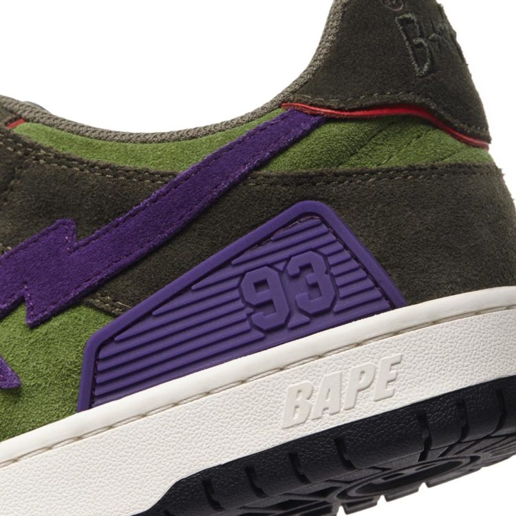 BAPE SK8 STA - DARK PURPLE & GREEN