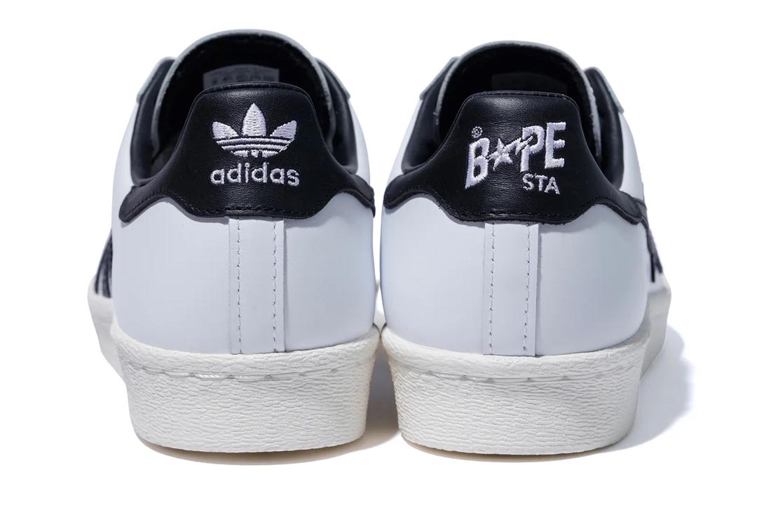 BAPE x adidas Superstar 80s Black/White