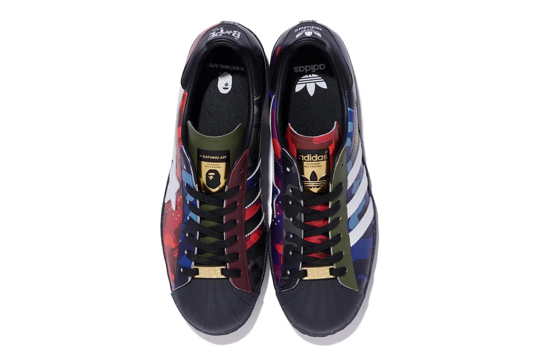 BAPE x adidas Superstar 80s Color Camo