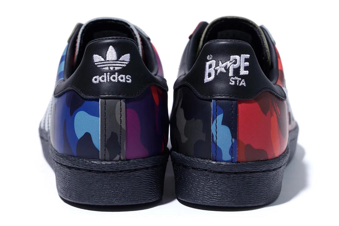 BAPE x adidas Superstar 80s Color Camo