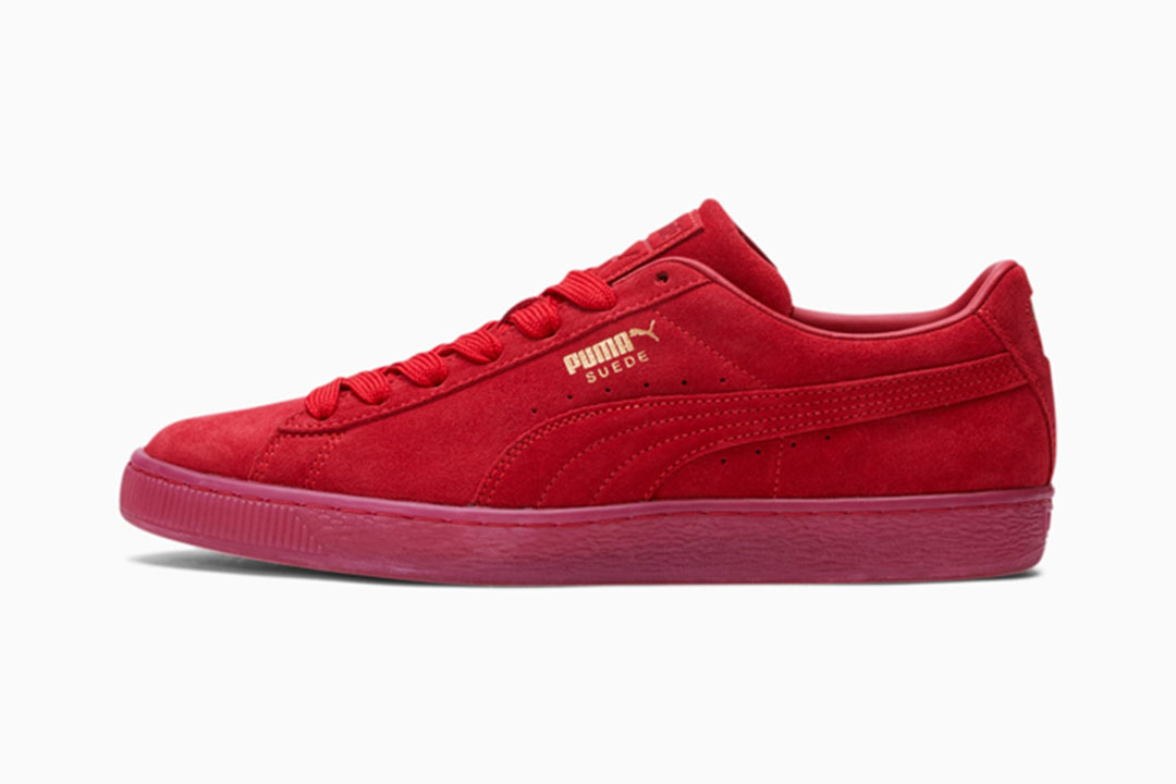 Puma Suede Classic Mono Gold Barbados Cherry 381468_01