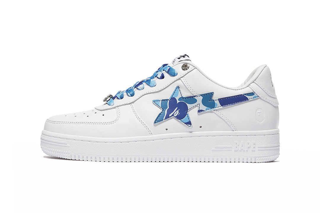 BAPE BAPE STA WHITE ABC CAMO GREEN 001FWH201045_BLU