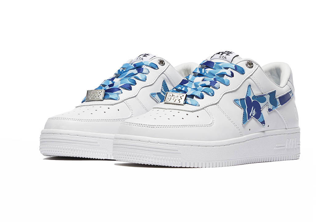 BAPE BAPE STA WHITE ABC CAMO GREEN 001FWH201045_BLU