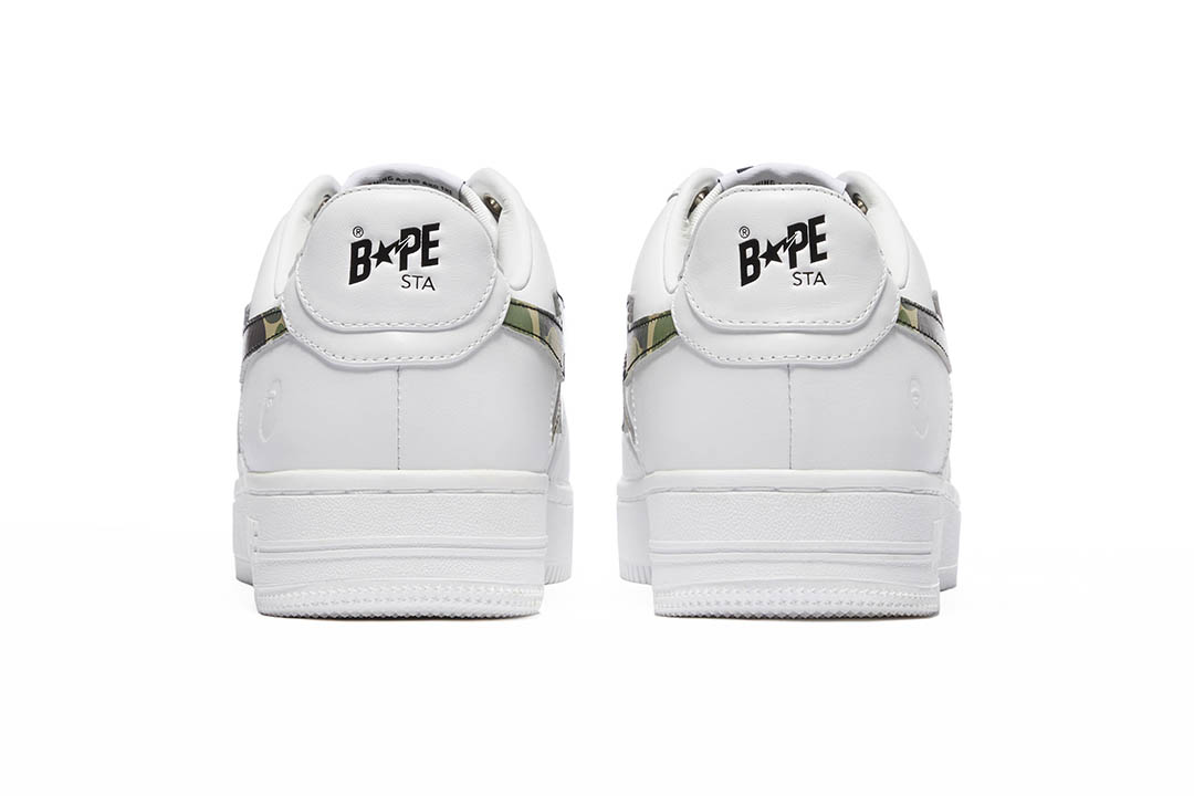 BAPE BAPE STA WHITE ABC CAMO GREEN 001FWH201045_GRN