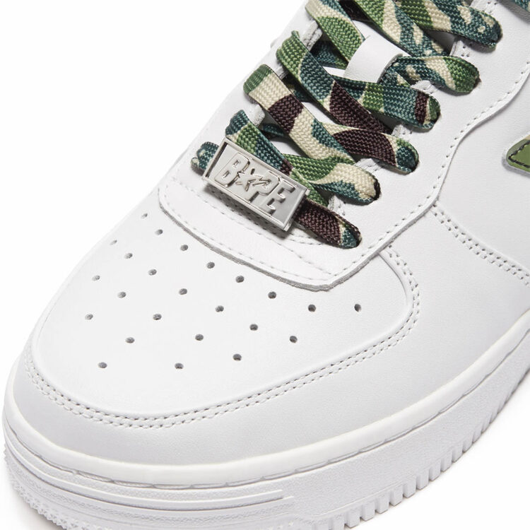 BAPE BAPE STA WHITE ABC CAMO GREEN 001FWH201045_GRN