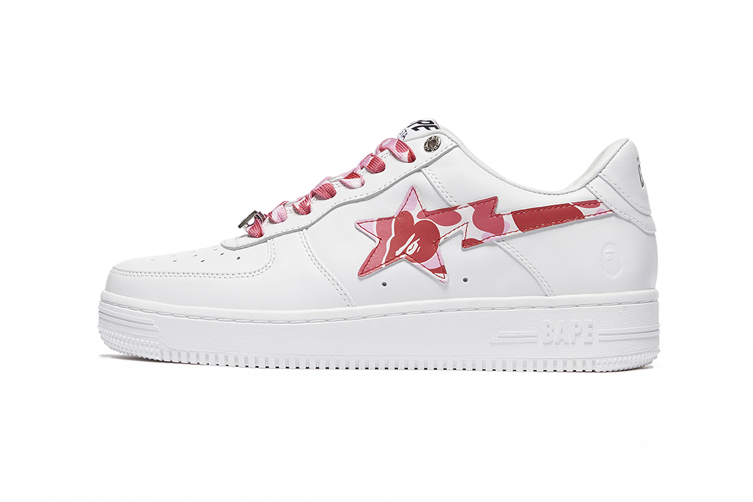 BAPE BAPE STA WHITE ABC CAMO PINK 001FWH201045_PNK