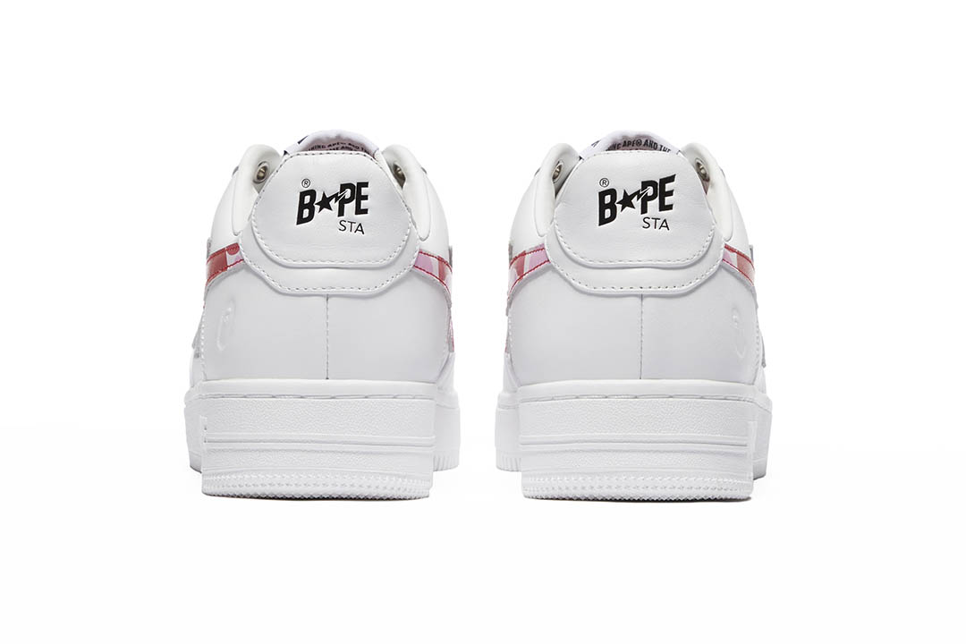 BAPE BAPE STA WHITE ABC CAMO PINK 001FWH201045_PNK