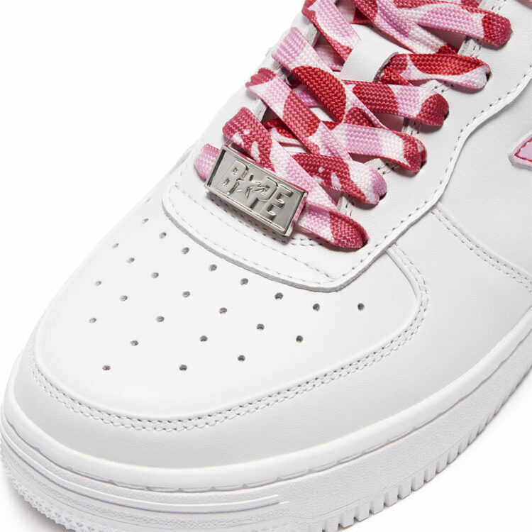 BAPE BAPE STA WHITE ABC CAMO PINK 001FWH201045_PNK