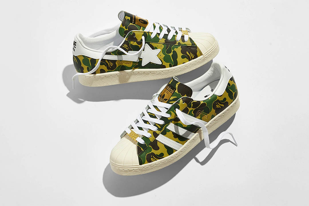 BAPE x adidas Superstar “Green Camo” GZ8981