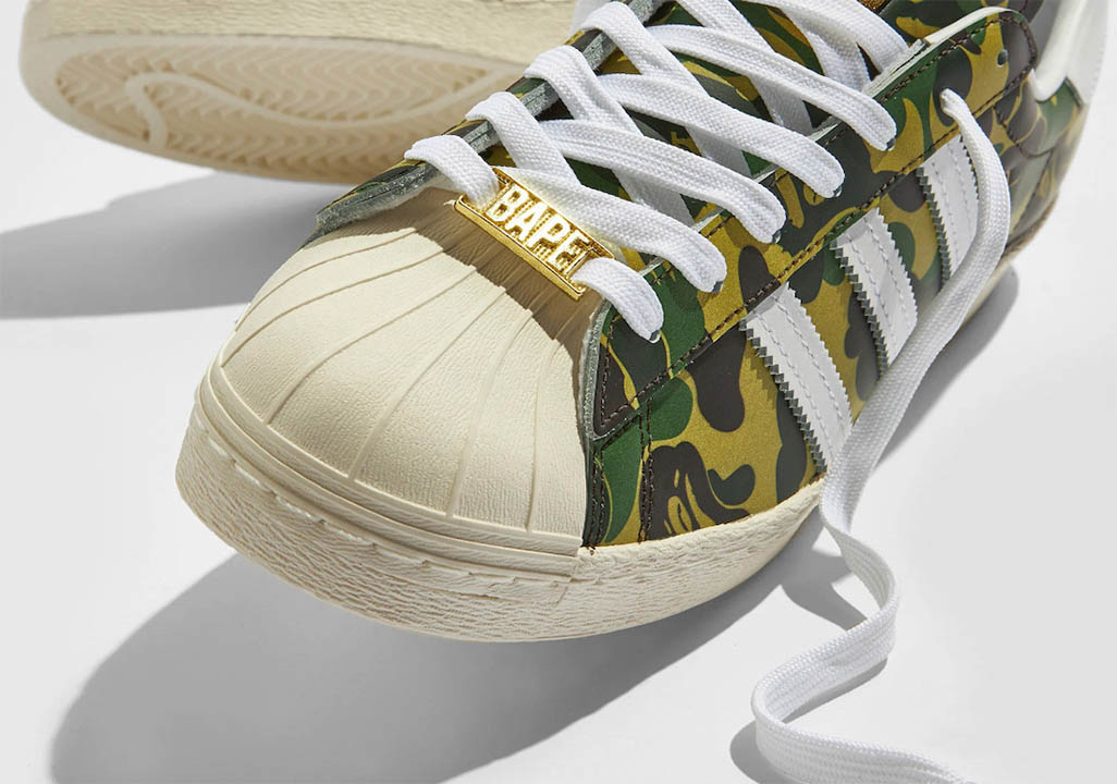 BAPE x adidas Superstar “Green Camo” GZ8981