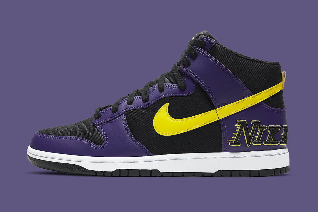 Nike Dunk High EMB "Lakers" DH0642-001