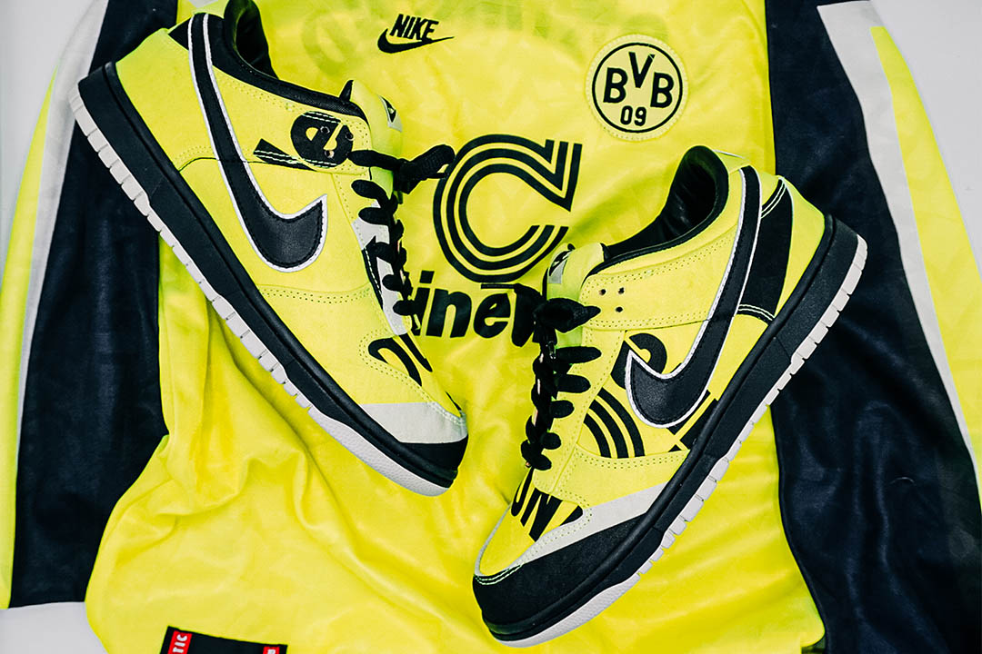 Classic Football Shirts x Kicks To The Pitch Nike Dunk Low "BVB"