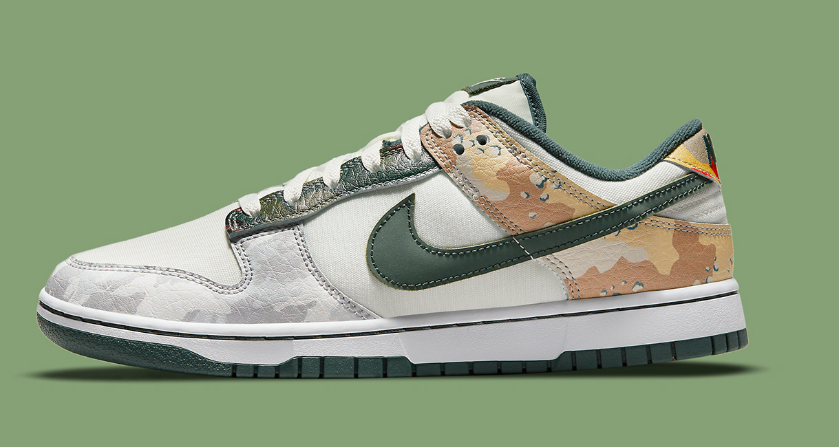 Nike Dunk Low “Sail Multi Camo” DH0957-100