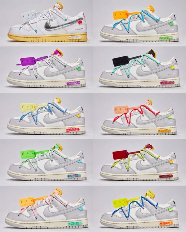 Off-White x Nike Dunk Low "Dear Summer" Lots 11-20, Lots 31-40, Lots 41-50