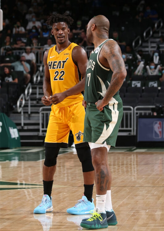 P.J. Tucker in the Concepts x Nike Kyrie 4 "Green Lobster"