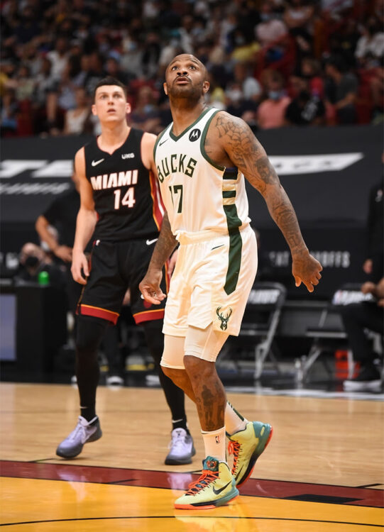 P.J. Tucker in the Nike KD 5 "All-Star Area 72"