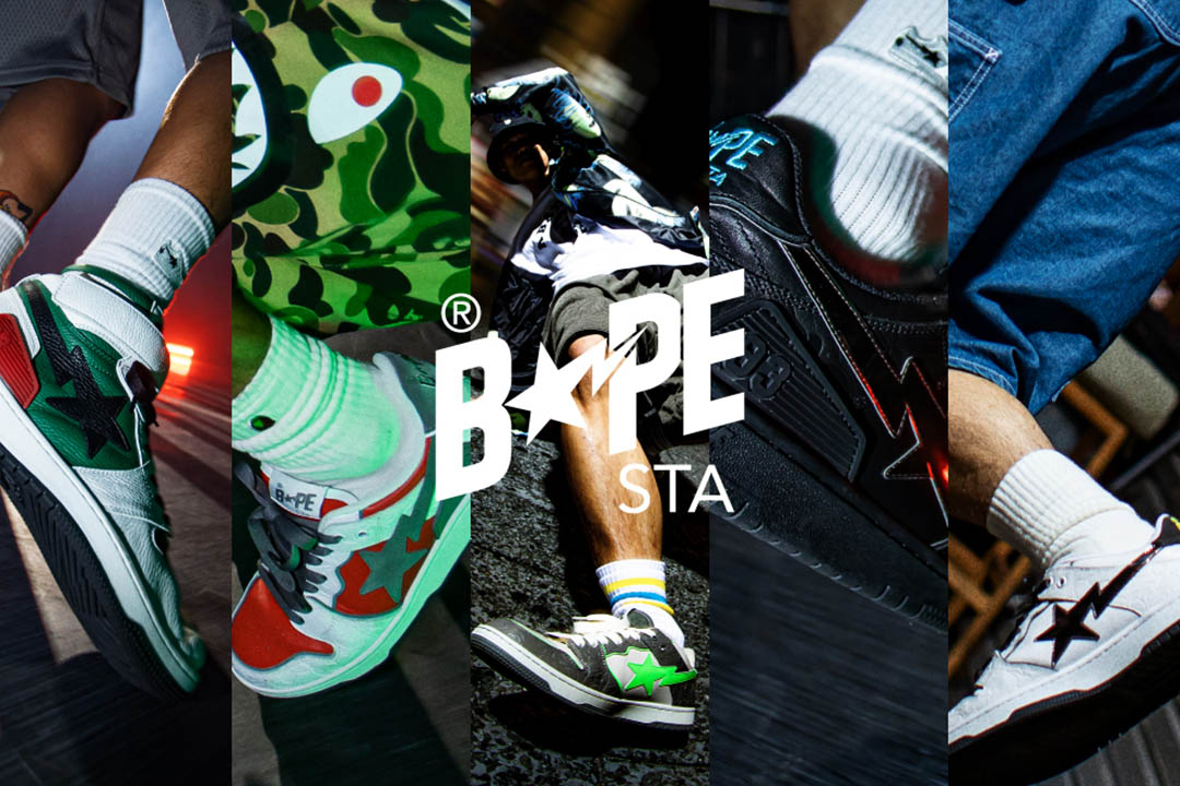 BAPE BLOCK STA HI and BAPE SK8 STA