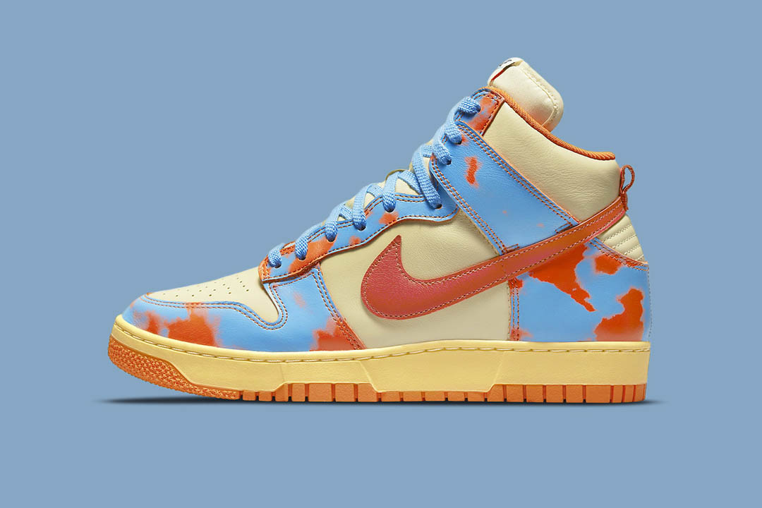 Nike Dunk High 1985 “Orange Acid Wash” DD9404-800