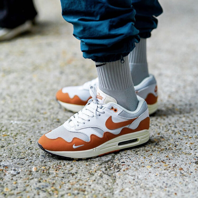 Patta x Nike Air Max 1 “Monarch” Metallic Silver / Monarch / Pure Platinum