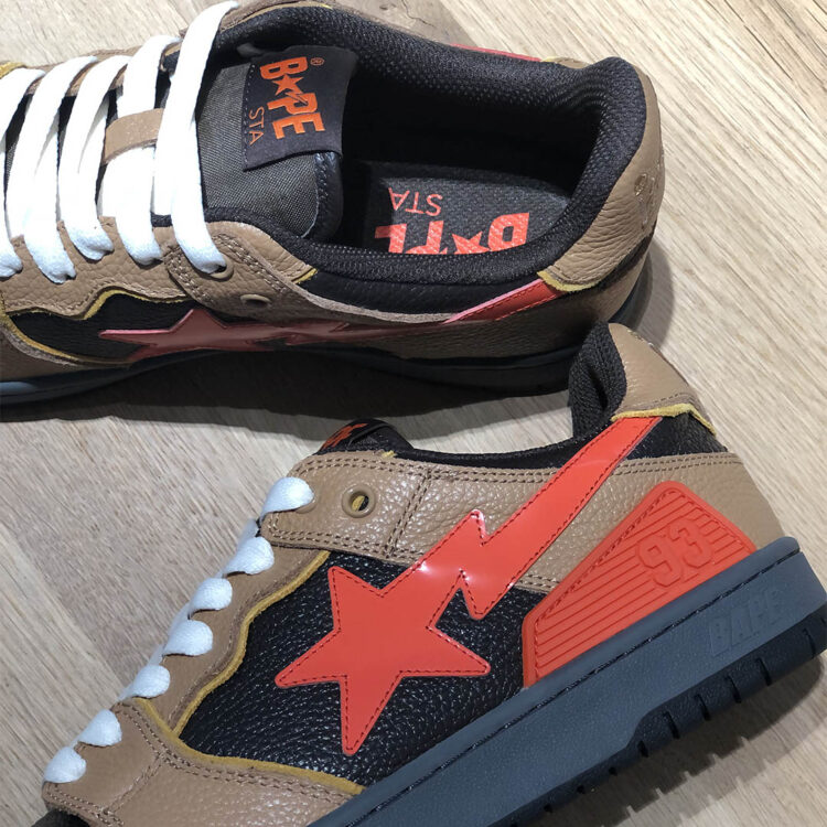 BAPE SK8 STA BROWN/ORANGE