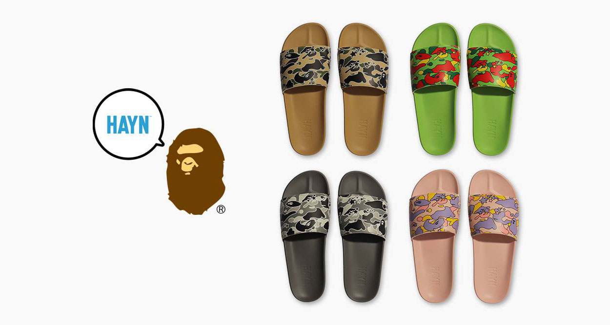 BAPE x HAYN Slides